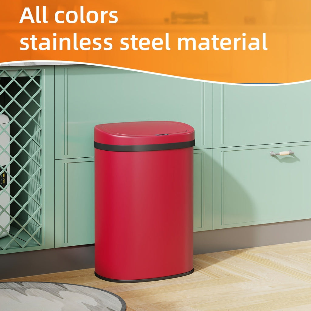 Touchless Motion Sensor Trash Can 13 Gallon 50L ¨C Automatic Kitchen Garbage Can for Home Office Bedroom Living Room