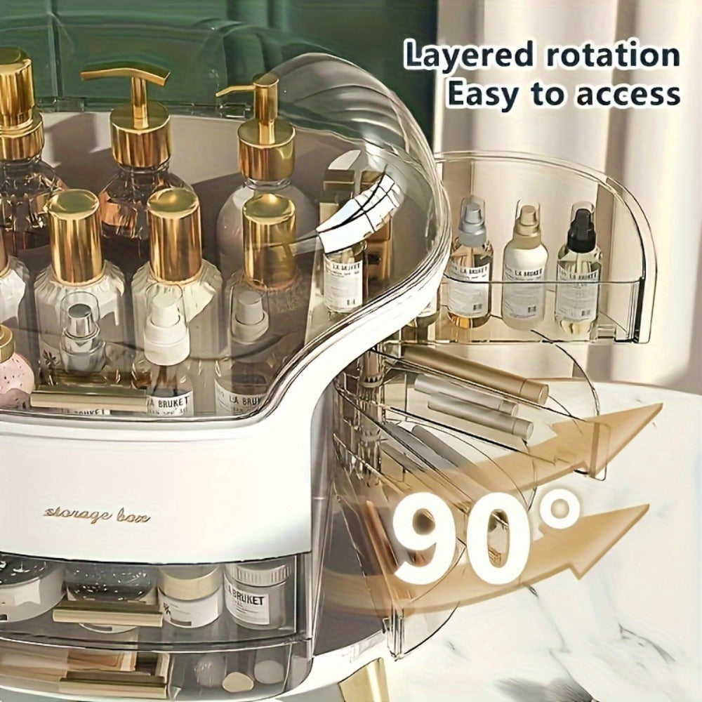 Makeup Organizer Countertop Skincare Organizer Cosmetics Storage Display Case Jewelry Perfume Holder Bathroom Vanity