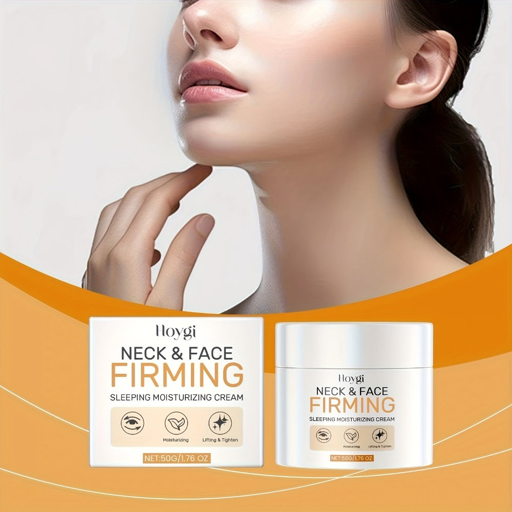 Neck Cream with Hyaluronic Acid & Collagen ¨C Firming Anti-Aging Moisturizing Neck Tightening Cream for All Skin Types, Deep Hydration Smooths Fine Lines & Wrinkles, Daily Use, 50g / 1.76oz