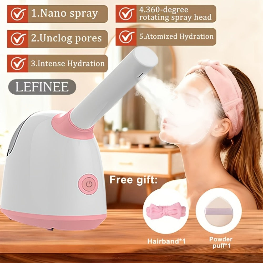 Nano Ionic Facial Steamer with 360¡ã Rotatable Arm for Home & Salon