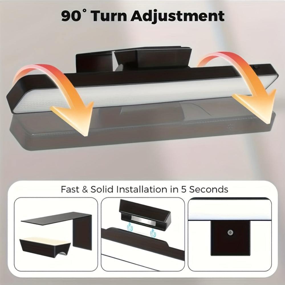 Picture Lights for Wall Battery Operated Rechargeable | Cordless LED Wall Sconce with Remote & 3 Color Temperatures ¨C Art Light for Painting, Frame, Gallery & Dartboard, Black