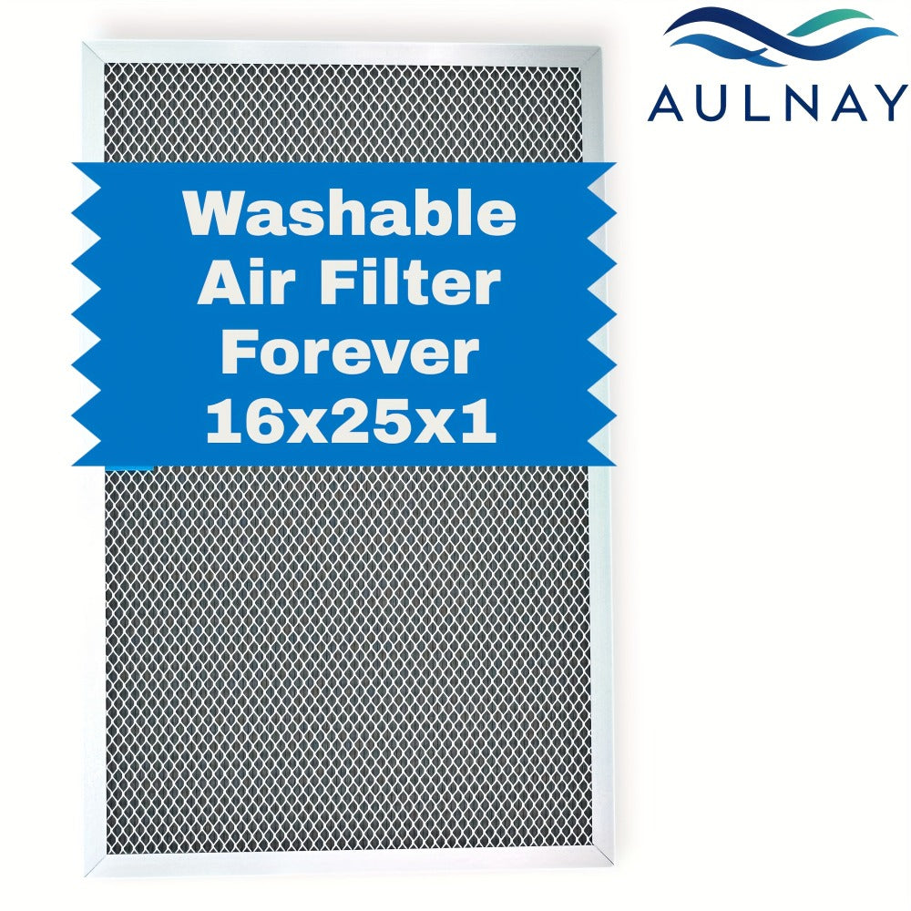 Washable Electrostatic HVAC Air Filter MERV 8 Lifetime Reusable, 6-Layer Filtration MPR 600 FPR 5, Increases Airflow, Healthier Indoor Air for Home and Office, Multiple Sizes Available