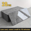 Peel and Stick Marble Wall Tiles - Self-Adhesive Waterproof Backsplash Panels for Kitchen Bathroom Living Room, Easy Install DIY Wall Sticker Decor (23.62¡±x11.81¡±, 20/40 Pack)