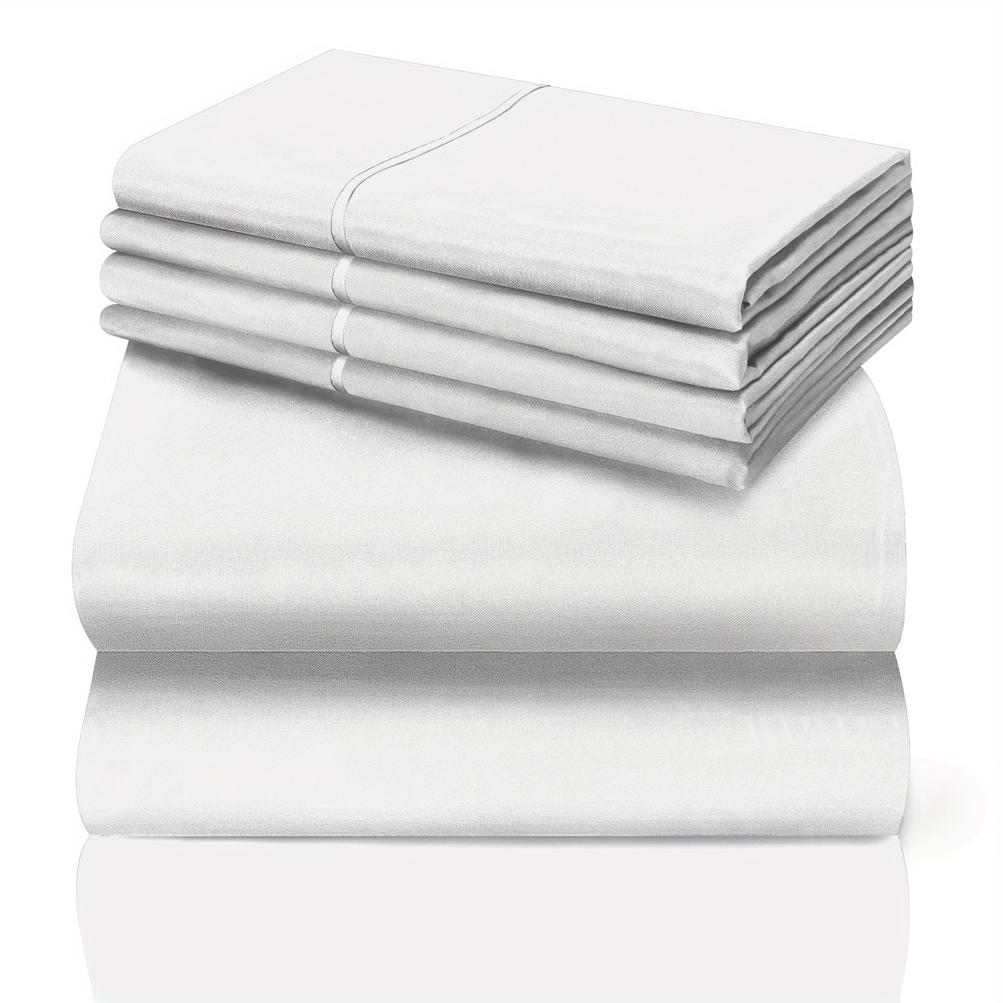 California King Sheet Set 6-Piece Breathable Cooling Bed Sheets Ultra-Soft Hotel Luxury Microfiber 18 Inch Deep Pocket Wrinkle Fade Resistant Flat Sheet Fitted Sheet 4 Pillowcases Multiple Colors