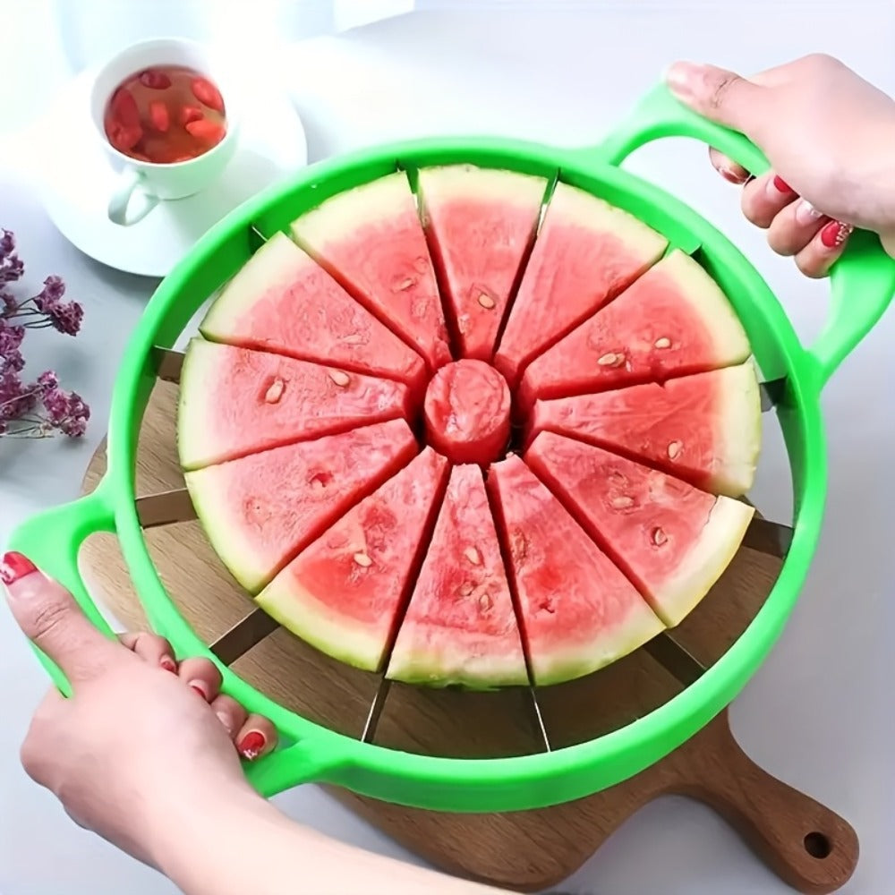 Stainless Steel Watermelon Slicer Cutter Fruit Divider Kitchen Gadget