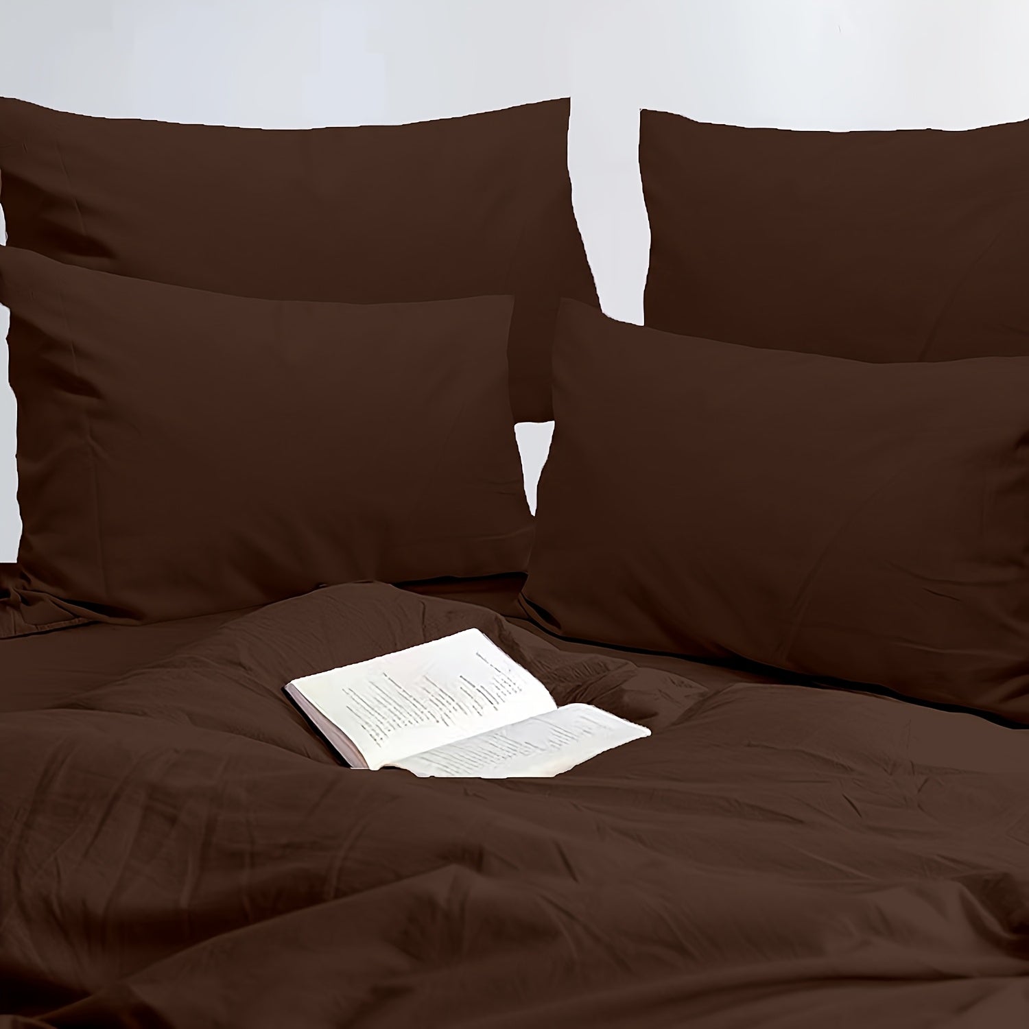 Microfiber Pillowcases Set of 4 ¨C Soft Brushed 90GSM Wrinkle-Resistant Envelope Closure Pillow Covers, Queen & King Size, Multiple Colors, Breathable Polyester Pillow Cases for Bedroom Hotel