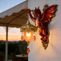 Dragon Wall Light LED Night Light - Flame Red Dragon Claw Lava Glow Warm Orange Red Gradient Fantasy Atmosphere Lamp for Bedroom Hotel Restaurant Holiday Gift