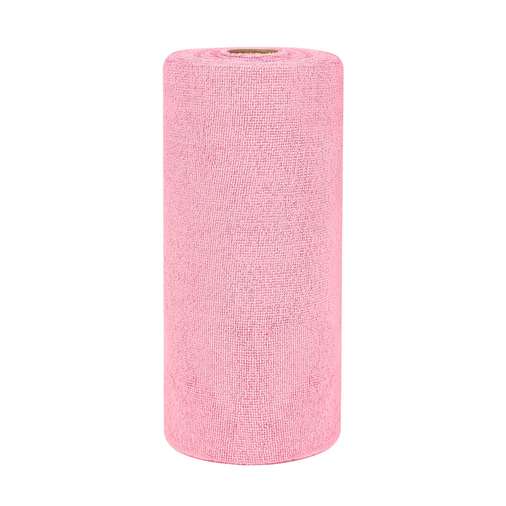 Microfiber Cleaning Cloths Reusable Paper Towel Roll Replacement ¨C Washable Absorbent Tear-Away Dishcloths for Kitchen, Bathroom & Car | Eco-Friendly Rags 50 or 100 Pack, 12x12 Inch