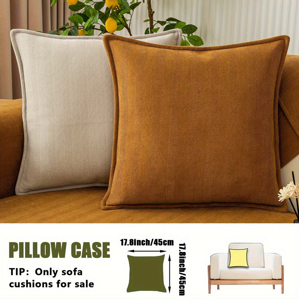 Chenille Ribbed Sofa Cover - Pet Friendly Non-Slip Machine Washable Soft Stretch Slipcover for 1-4 Seater Sectional Sofa Living Room Bedroom Office, 9 Colors
