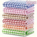 Highly Absorbent Cleaning Cloths Dish Towels - Reusable Kitchen Dishcloths, Quick-Dry Multi-Purpose Napkins & Tea Towels for Kitchen, Dining & Living Room, Stackable Space-Saving Design
