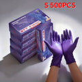 Disposable Nitrile Gloves 500pcs Dark Purple 4.5 Mil Latex-Free Powder-Free S/M/L/XL Kitchen Cleaning Pet Care Multi-Purpose
