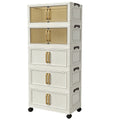 Shoe Cabinet Entryway Organizer ¨C Multi-Functional Foldable Storage Cabinet 3/5 Tier Large Capacity | Space-Saving Closet Organizer for Entrance, Corridor, Bedroom & Living Room | Sturdy & Easy Setup