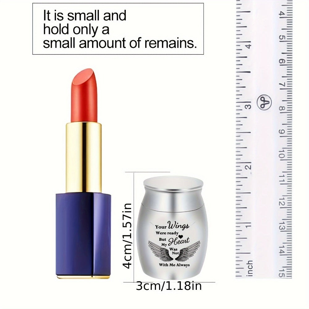 Mini Keepsake Urns for Human Ashes 4pcs ¨C Small Metal Memorial Urn Set for Pet Ashes 1.57 Inch 4 Colors Remembrance Gift