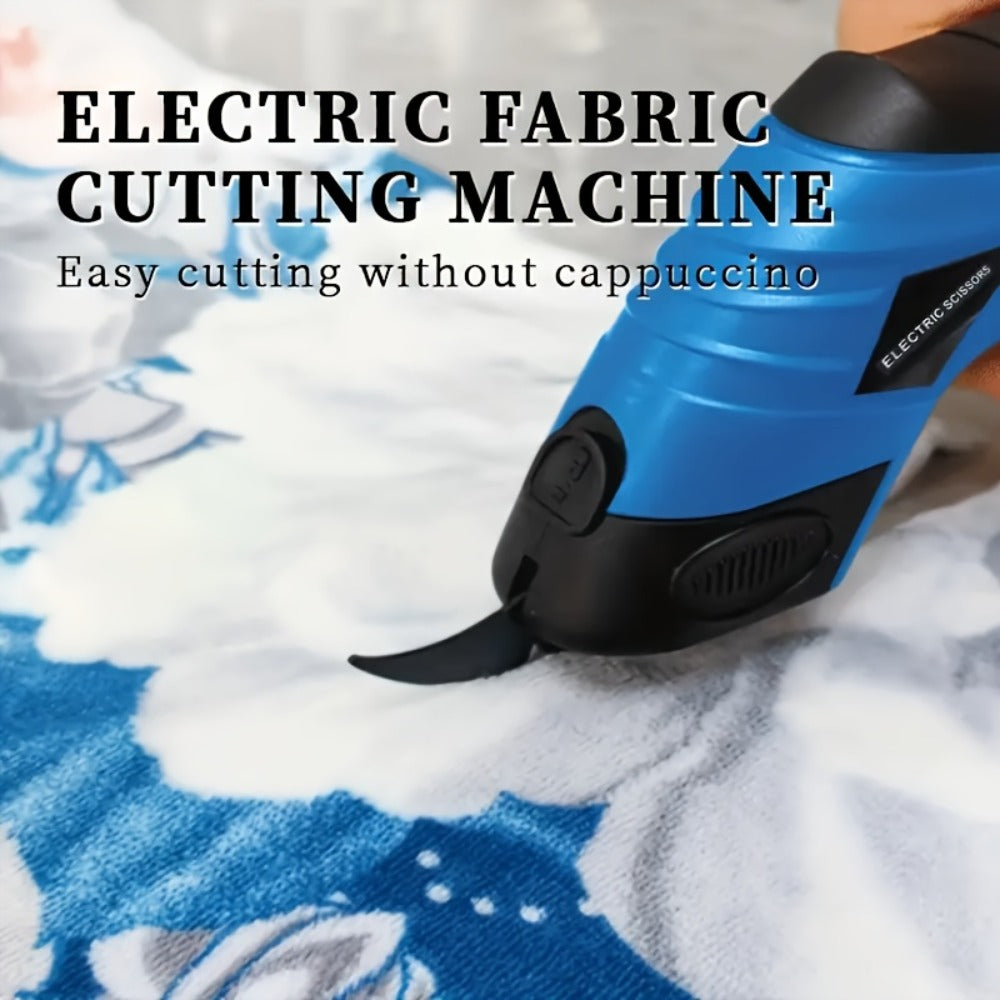 Electric Fabric Cutting Scissors USB Rechargeable ¨C 1500mAh Cordless Precision Cutter for Clothing Leather Carpet Crafts Cardboard Ergonomic One-Touch