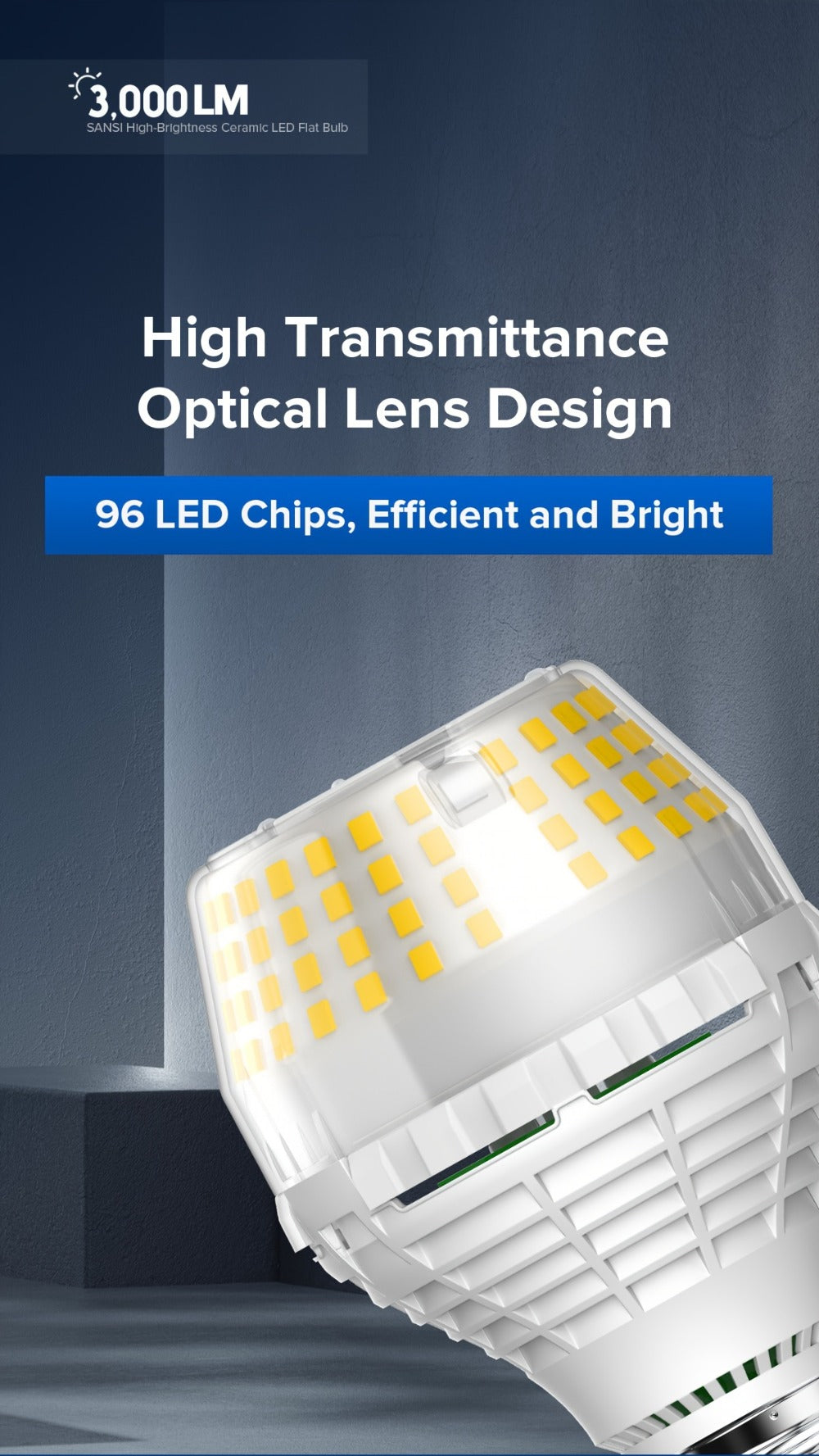 A19 LED Light Bulb 20W 3000 Lumens 250W Equivalent High Brightness Non-Dimmable ¨C E26 Base 270 Degree Beam Angle 25000H Lifespan, 5000K Daylight & 3000K Warm White for Home Office Indoor Lighting
