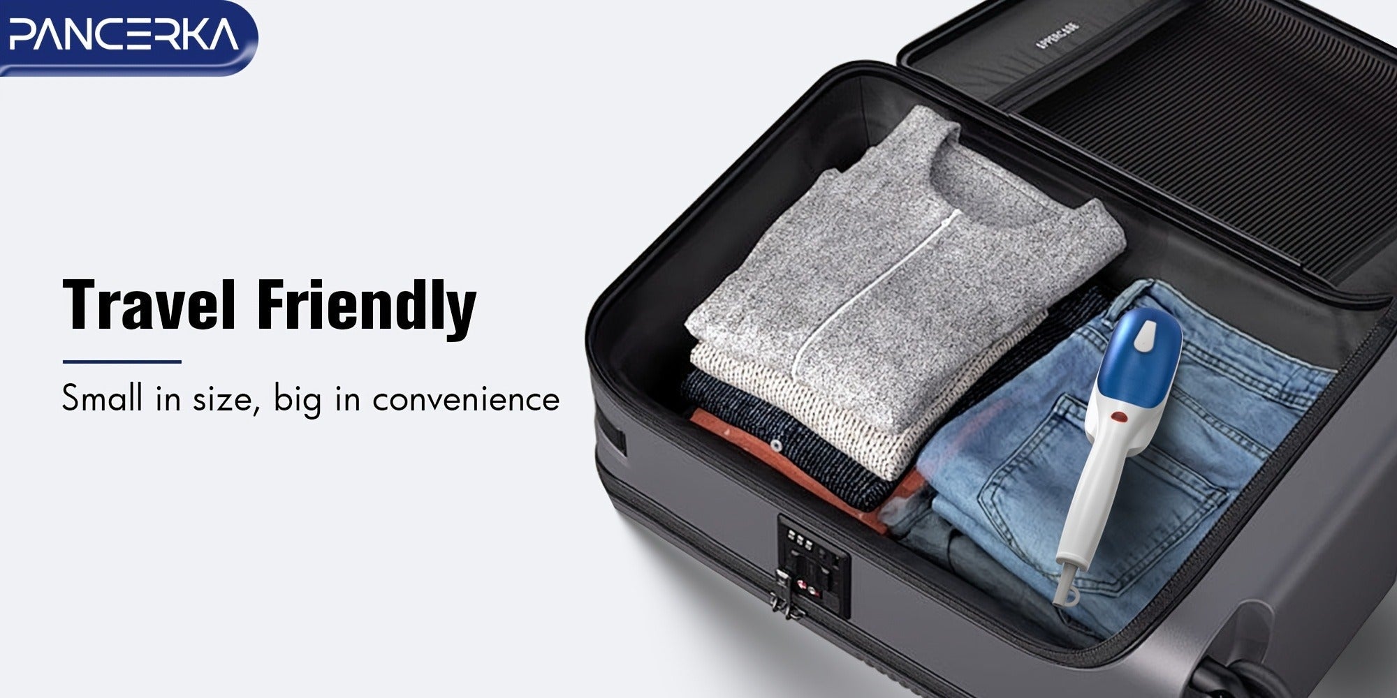 Portable Steam Iron Steamer Fast 25-Second Heat-Up Horizontal Vertical Steaming Dry Ironing Wrinkle Remover for Clothes Home Office Travel Compact Handheld Garment Steamer