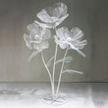 Artificial Silk Peony Flowers Giant Set of 3 Large Fake Flowers with Base & Branches for Wedding, Birthday Party, Home Decor & Window Display ¨C 8 Colors