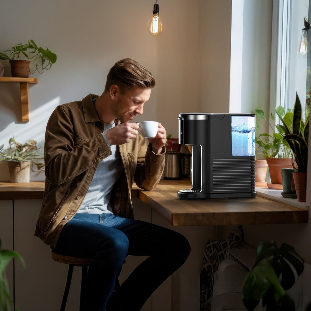 Single Serve Coffee Maker K-Cup Pod & Ground Coffee Compatible 1200W Coffee Machine 40Oz Water Tank Self-Clean Quick Heating for Home Office Kitchen