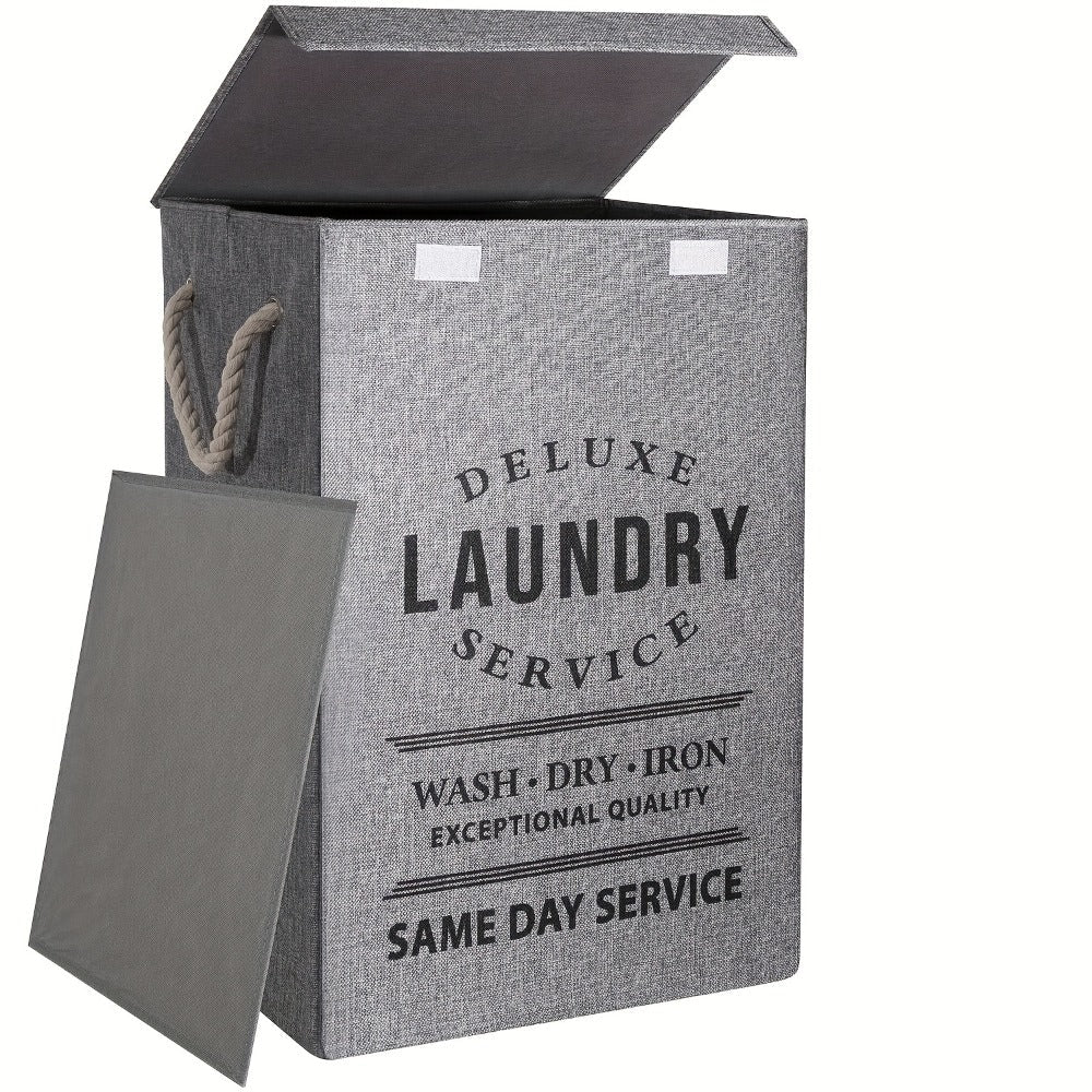 Collapsible Laundry Hamper with Lid ¨C 22.45 Gallon Large Foldable Laundry Basket Bin for Clothes, Bedroom Organizer & Toy Storage ¨C Black, Gray, 1-Pack & 3-Pack Options