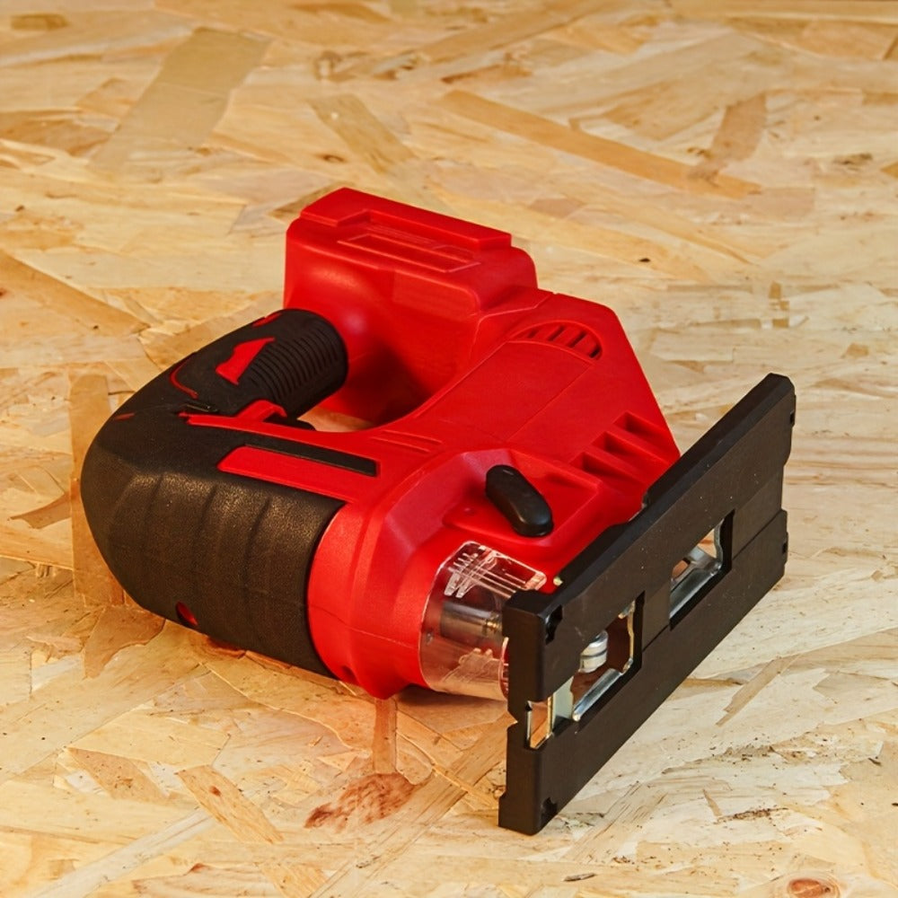 Cordless Jigsaw Tool with Brushless Motor - Variable Speed Bevel Angle 0-45¡ã LED Light 3-Position Rail for Straight Lines Curves Circles Wood Cutting Power Saw (Battery Not Included)