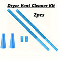 Dryer Vent Cleaner Kit 2pcs Vacuum Hose Attachment Replacement Parts Lint Trap Brush Flexible Dryer Duct Cleaning Tool for Dryer Vent Removal Blockage Prevention Home Laundry
