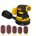 Cordless Orbital Sander Compatible with DeWalt DCB Battery ¨C 5-Inch Brushless Motor Variable Speed Palm Sander with 30pcs Sandpapers & Dust Collection Bag for Woodworking