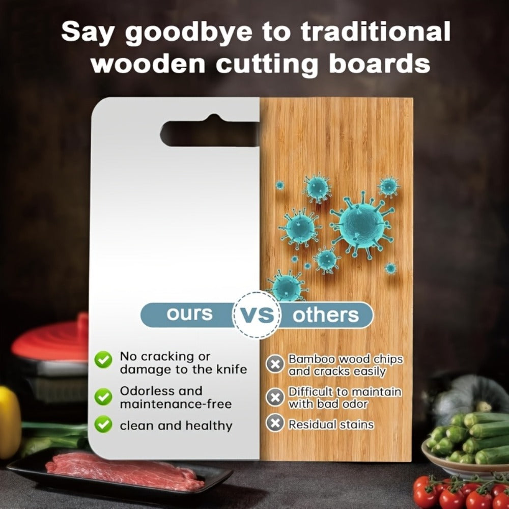 Stainless Steel Cutting Board Set 3 Pack - Non-Stick Dual-Sided Metal Chopping Boards for Kitchen, BPA-Free, Rust-Resistant, Easy Clean, Portable for Meat Vegetables Fruit