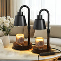 Candle Warmer Lamp 2 Pack with Timer & Dimmer ¨C Electric Wax Warmer for Jar Candles, Adjustable Height 10.4¨C14.4¡±, Black Metal, 2H/4H/8H Timer, 4-Level Dimming, Cozy Home Decor Gift