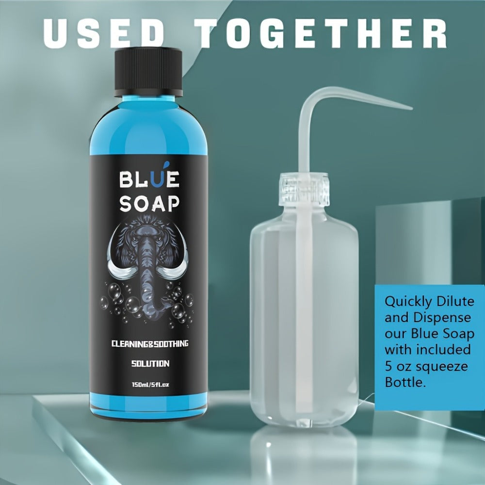 Tattoo Green Soap Kit Cleansing Solution with Squeeze Bottle ¨C Green and Blue Tattoo Soap for Artists, Safe Color Foam Moisturizing Formula, Tattoo Supplies and Accessories Multiple Sizes