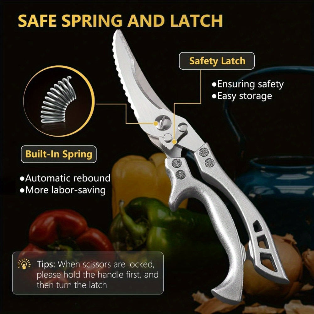 Kitchen Knife Set 3/7pc Professional Chef Knife Set with Butcher Boning Scissors | Stainless Steel Cooking Knives for Home Hotel Camping