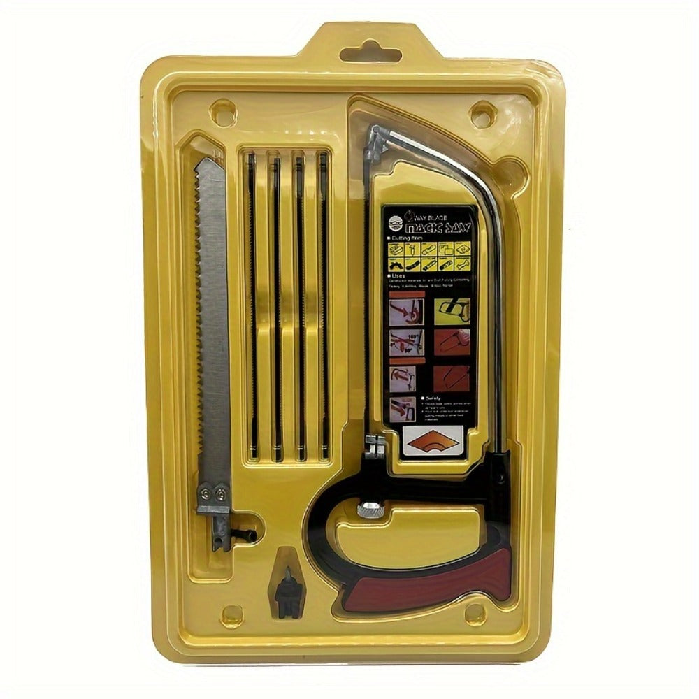 Hand Saw 7-in-1 Multifunctional Mini, Curved Devil Saw Set for Woodworking DIY, Compact Multi-Function Wood Cutting Saw Kit for Pruning, Trimming, Camping & Home Repair