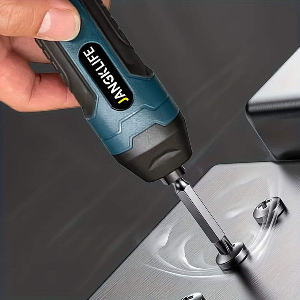 Cordless Electric Screwdriver Set ¨C Rechargeable Power Screwdriver with LED Light, DC Charging, Bit Accessories Included, for Home DIY & Repair