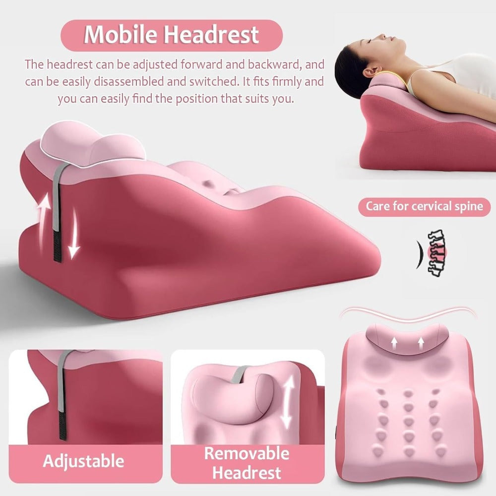 Memory Foam Cervical Support Pillow ¨C Ergonomic Side & Back Sleeper Pillow with Breathable Cover | Multi-Functional Neck & Lumbar Support Bed Pillow, Perfect Gift