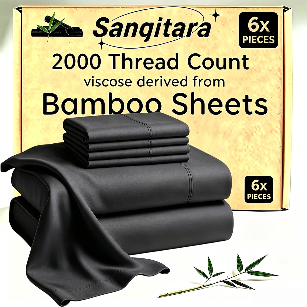 Cooling Fitted Sheet Bamboo Blend Ultra-Soft Deep Pocket Bed Sheet for Hot Sleepers Twin Full Queen King Size Machine Washable Breathable Cooling Bedding White Black Gray Navy Purple Apricot