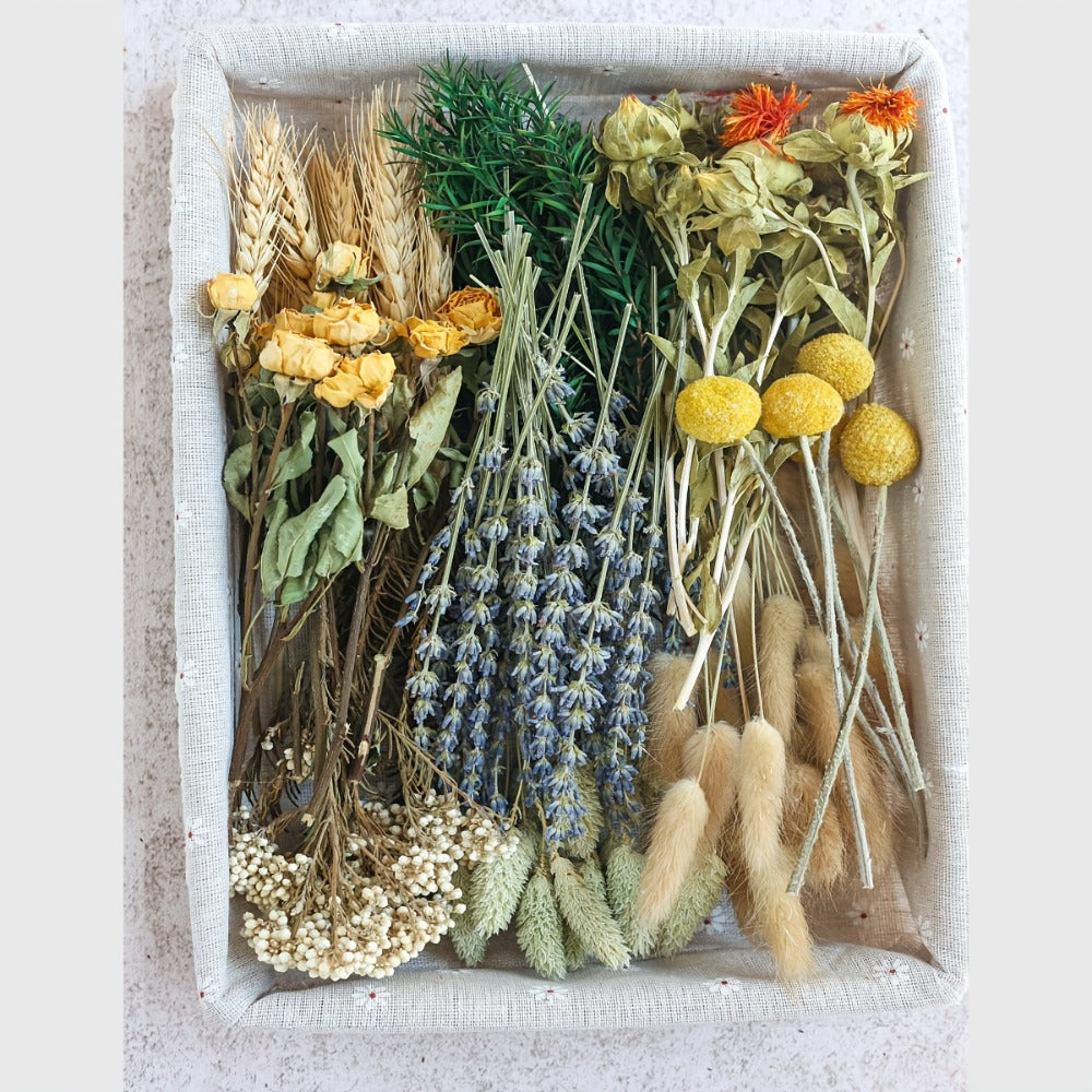 Dried Flower Bouquet with Pampas Grass - Boho Wedding Centerpiece Dried Floral Arrangement for Cake Table Boutonniere Groom Home Vase Decor Long Lasting Botanical Gift, Style 1 & 2