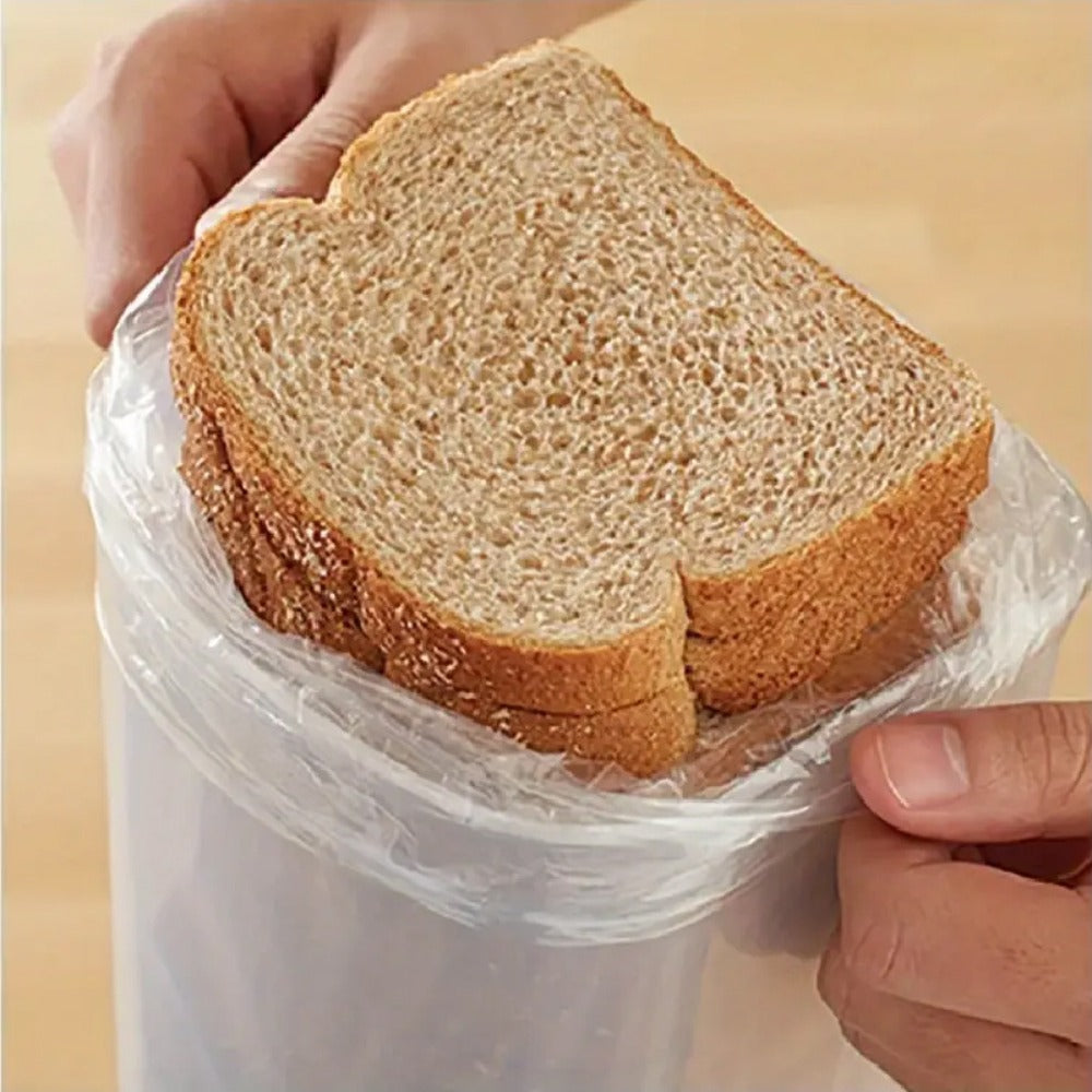 Leak Proof Plastic Food Storage Container with Flip Top Lid ¨C Airtight Sealing Box for Bread, Toast, Fruits & Vegetables, Rectangle Kitchen Organizer