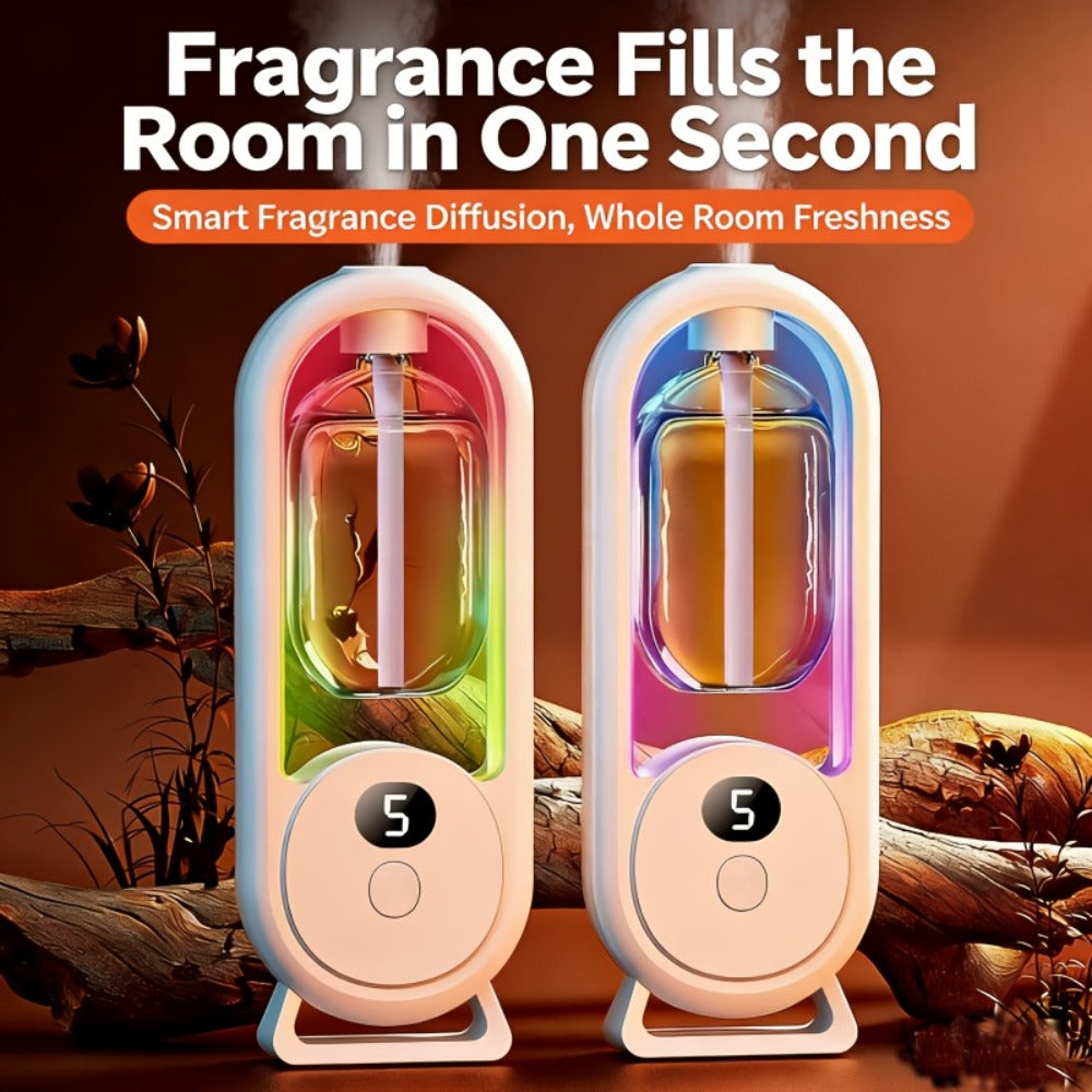 Aroma Diffuser with Essential Oils Set Cool Mist Humidifier 5 Settings for Bedroom Living Room Hotel Spa Yoga Home Relaxation Aromatherapy Diffuser Gift Set with 1 or 3 Essential Oil Bottles