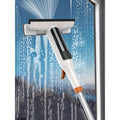 3-in-1 Glass Cleaning Kit with Durable Metal Pole & Scraper, Window Cleaner Tool for High Windows Shower Doors Car Windshields, Home Glass Cleaning Squeegee Set