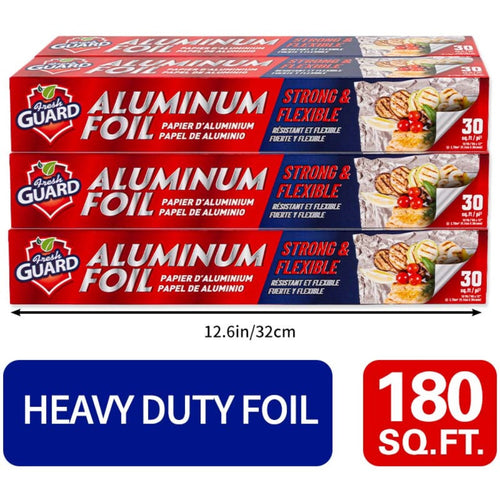 Aluminum Foil Roll 12 Inch Wide for Restaurant Food Wrapping Burritos Hot Dogs Sandwiches 60-240 SqFt