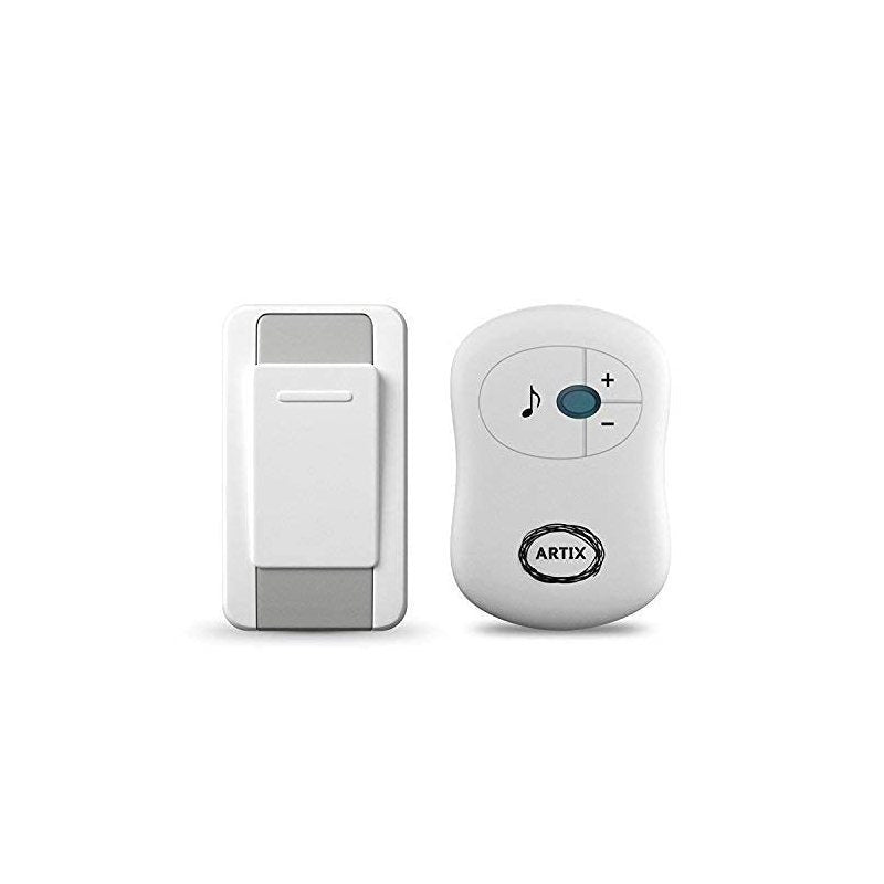 Wireless Doorbell Kit 36 Chimes 100M Range Waterproof ¨C Adjustable Volume 25-110dB, Plug-In Receiver & Push Button Transmitter, No Wiring Easy Install for Home Office Store & Classroom