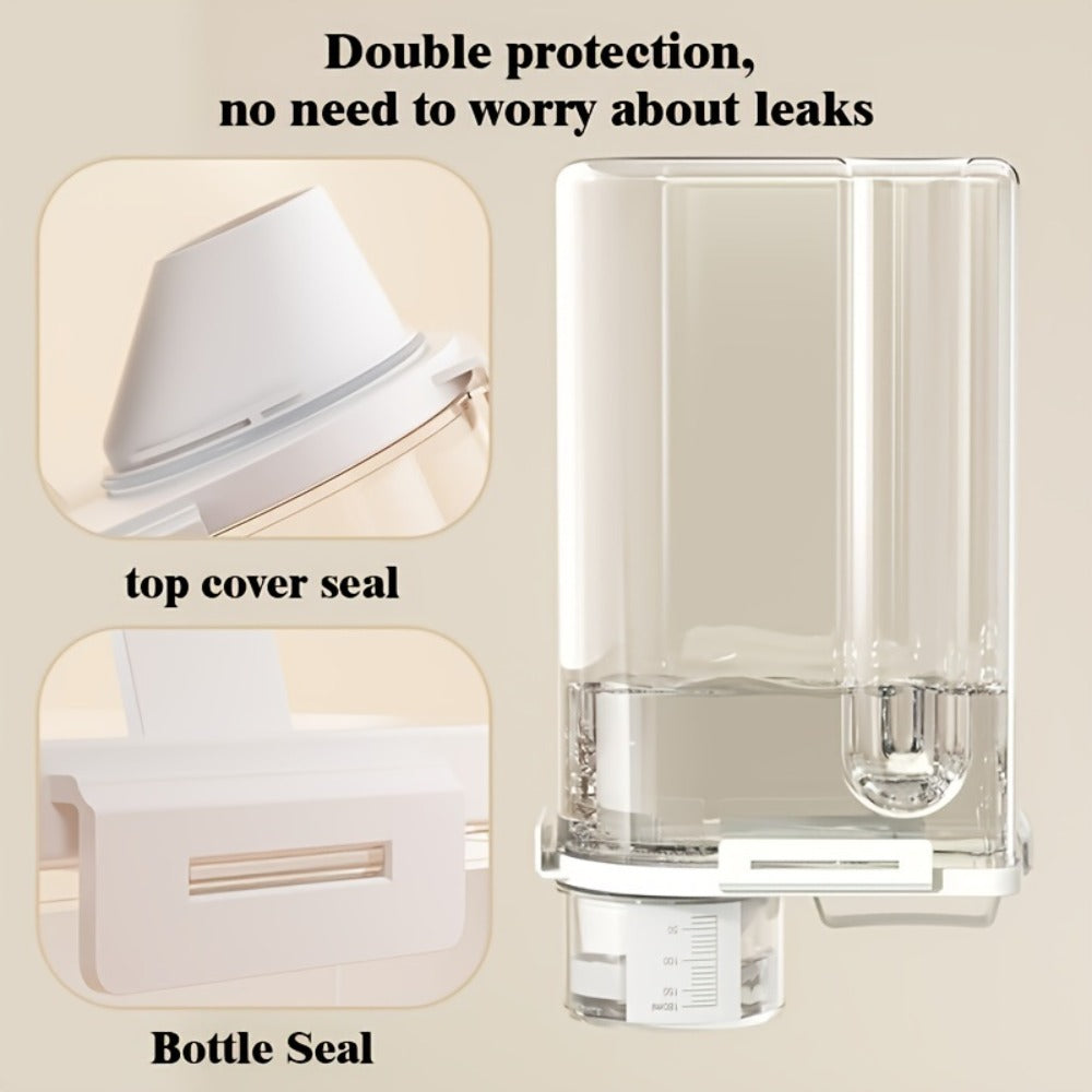 Airtight Grain Storage Containers 4pcs ¨C Transparent Plastic Food Storage Box with Flip Top Lid & Pouring Port for Rice Flour Dry Goods
