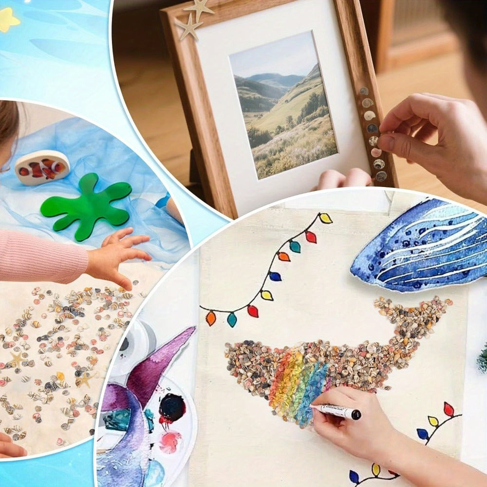 Tiny Seashells Starfish Bulk Set Beach Decor Crafts Vase Filler