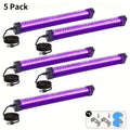 UV Black Light Bar 40 LED 385-400nm USB Plug 3 Modes Portable Blacklight for Glow Party Body Paint Fluorescent Poster Halloween Christmas Decor