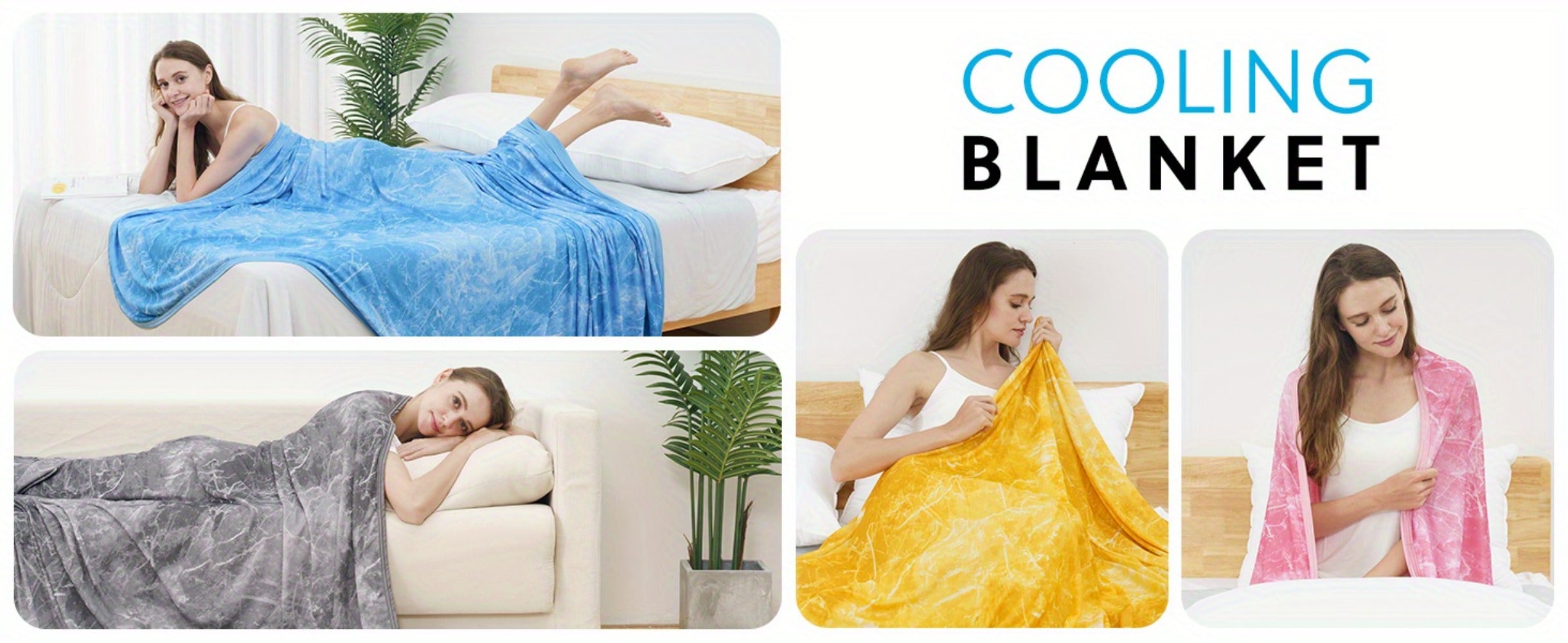 Cooling Blanket Summer Quilt - Breathable Moisture-Wicking Thin Blanket 30% Polyester 70% Nylon, Physical Cooling for Bedroom Office Dorm, Tie-Dye & Pattern Designs