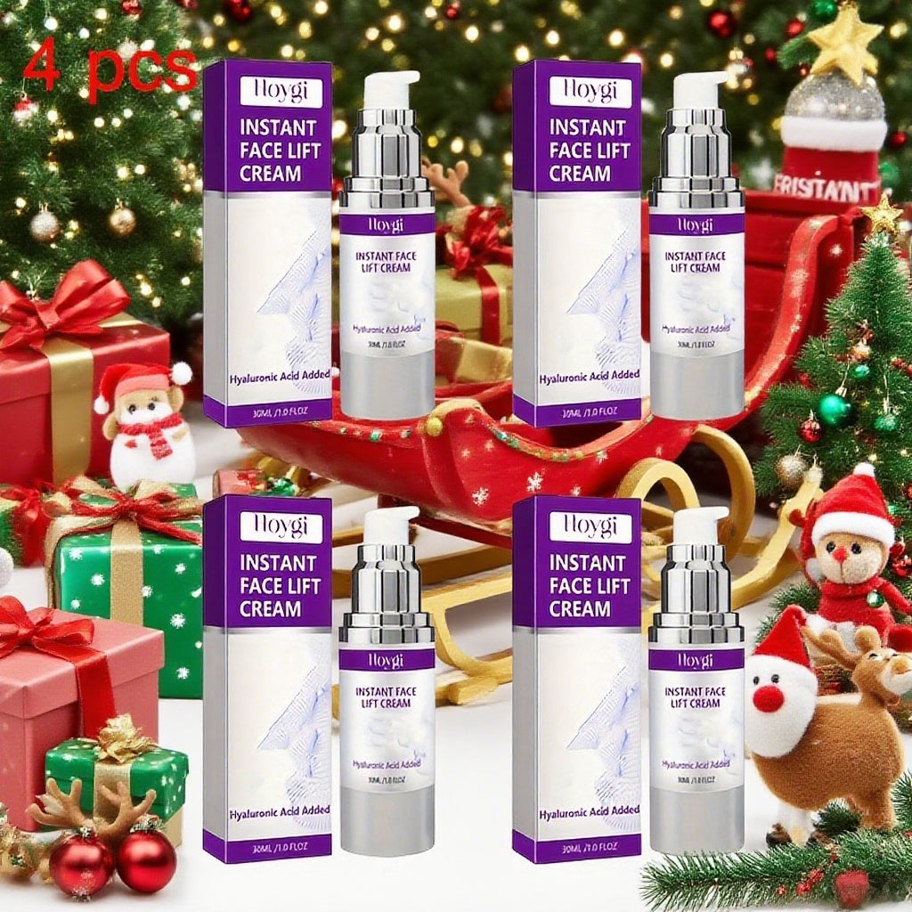 Instant Face Lift Cream 4 Pack 30ml Alcohol Free 24-Hour Hydration Moisturizing Skin Tightening Anti-Aging Face Cream Lasting Hydration for All Skin Types Daily Skincare