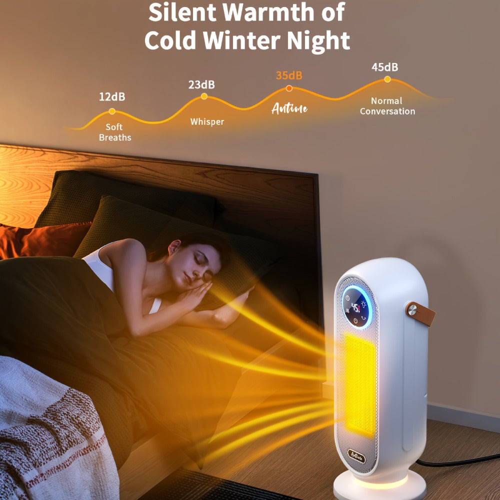 Space Heater 1500W with Remote Control & Digital Display ¨C Portable Electric Heater for Indoor Use, 90¡ã Oscillation, Overheat Protection, Ultra-Quiet Room Heater for Bedroom, Office & Home