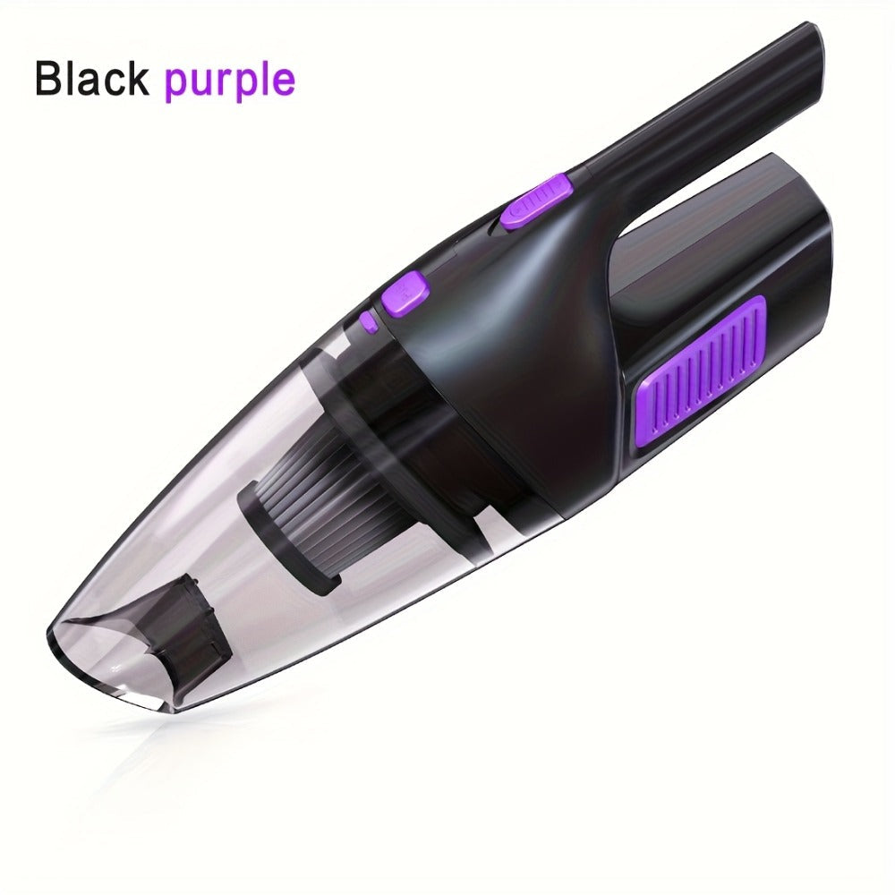 Handheld Vacuum Cleaner Cordless 200W Powerful Suction Lightweight Portable with Low Noise 40dB Crevice Tool Easy Empty Dustbin for Car Home Office Carpet Hard Floor (Black Red Black Purple)