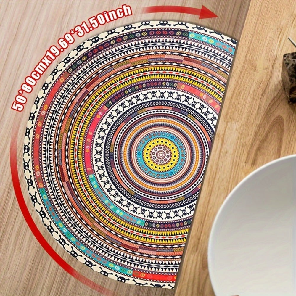 Outdoor Door Mat Heavy Duty Non-Slip Welcome Mat for Front Door Entrance Patio Porch, Durable Low-Profile Rug, Multiple Colors & Sizes, Light Blue Brown Dark Blue Gray Rainbow