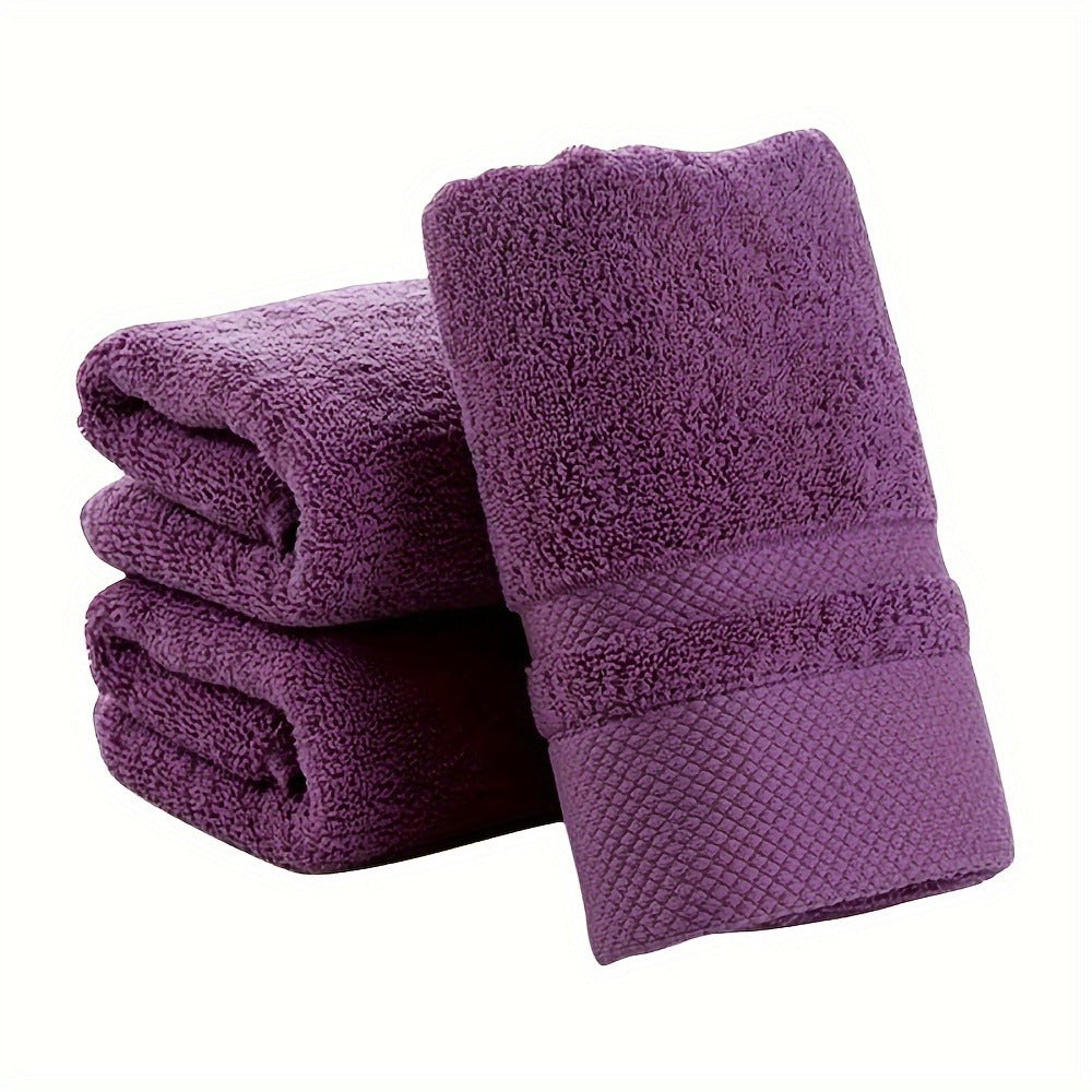 100% Cotton Bath Towel 500GSM Ultra Absorbent Soft Quick Dry Thick Hand Towel for Bathroom Gym Machine Washable Khaki Purple Blue Gray Green White 6-Pack Colorful