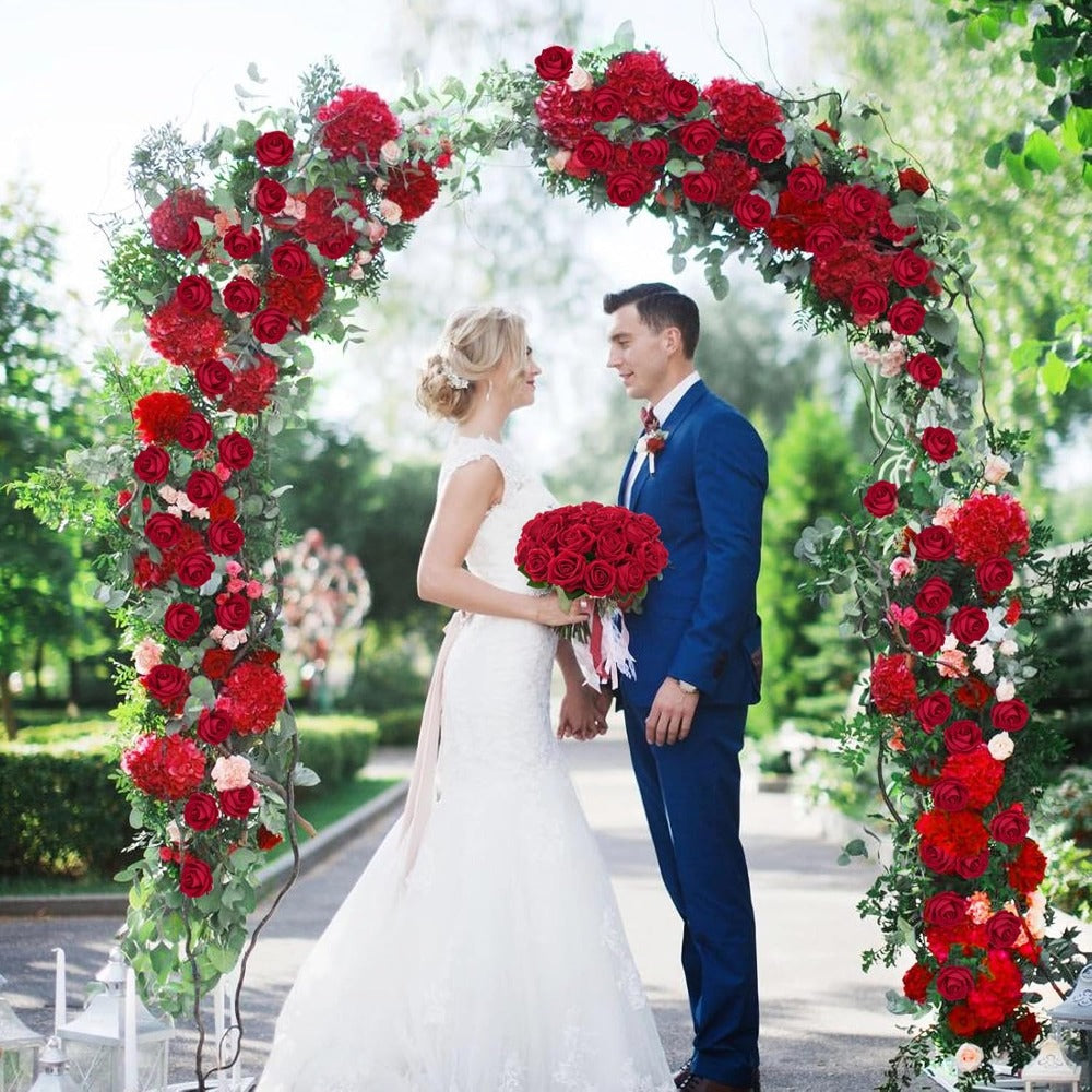 Artificial Roses Bulk with Long Stems ¨C Real Touch Velvet Fake Flowers for Wedding Bouquet, Bridal Centerpiece, Valentine's Day, Mother's Day, Home Decor (50/100pcs, Multi Colors)